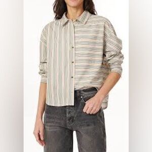 Scotch & Soda Striped Buttoned Down Shirt Sz XL